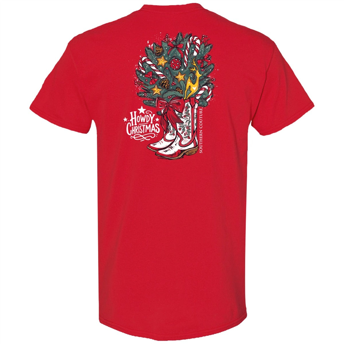 Southern Couture Classic Howdy Christmas T-Shirt