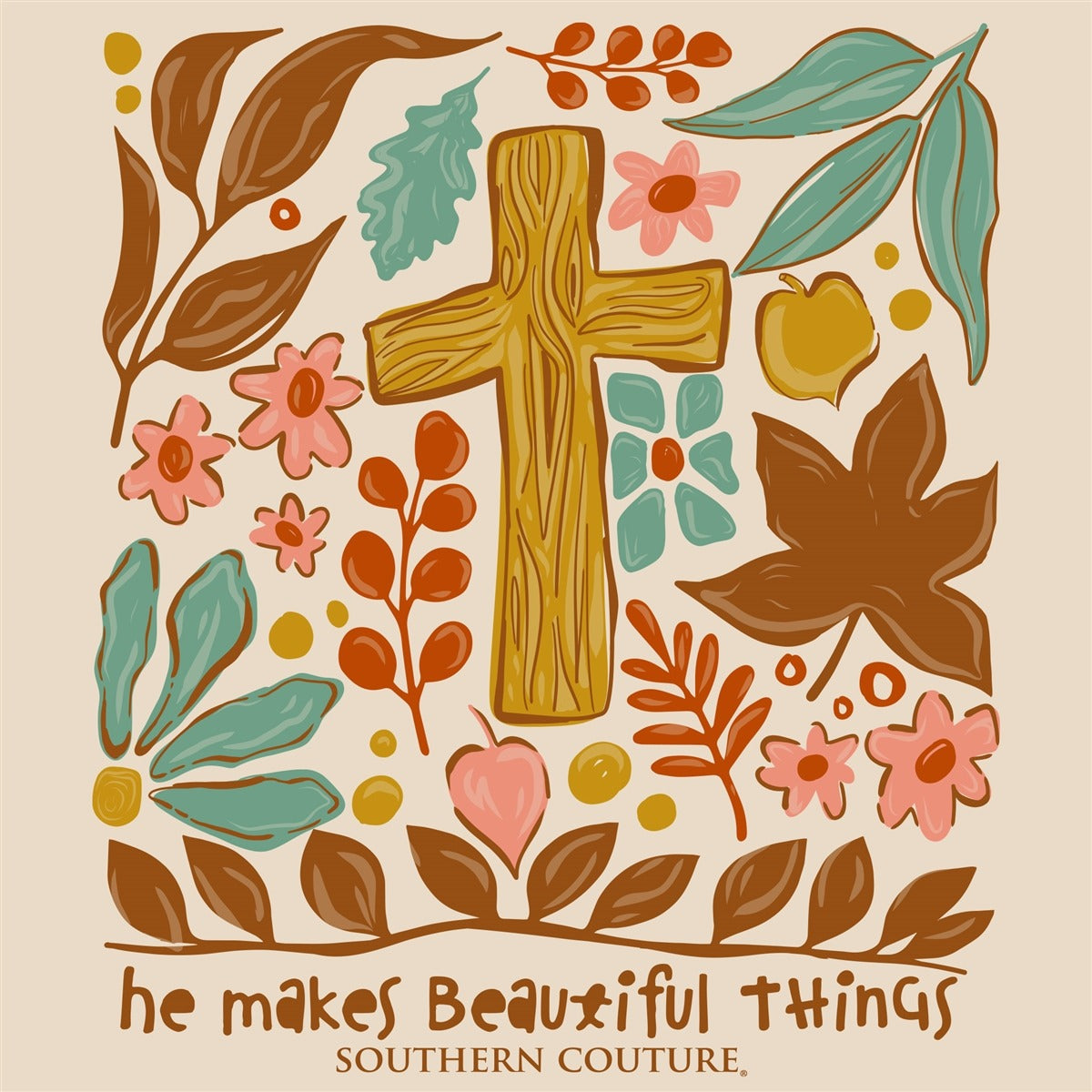 Southern Couture Classic He Makes All Things Beautiful T-Shirt