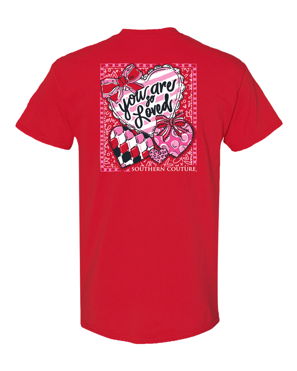 Southern Couture Classic You Are So Loved Hearts  T-Shirt