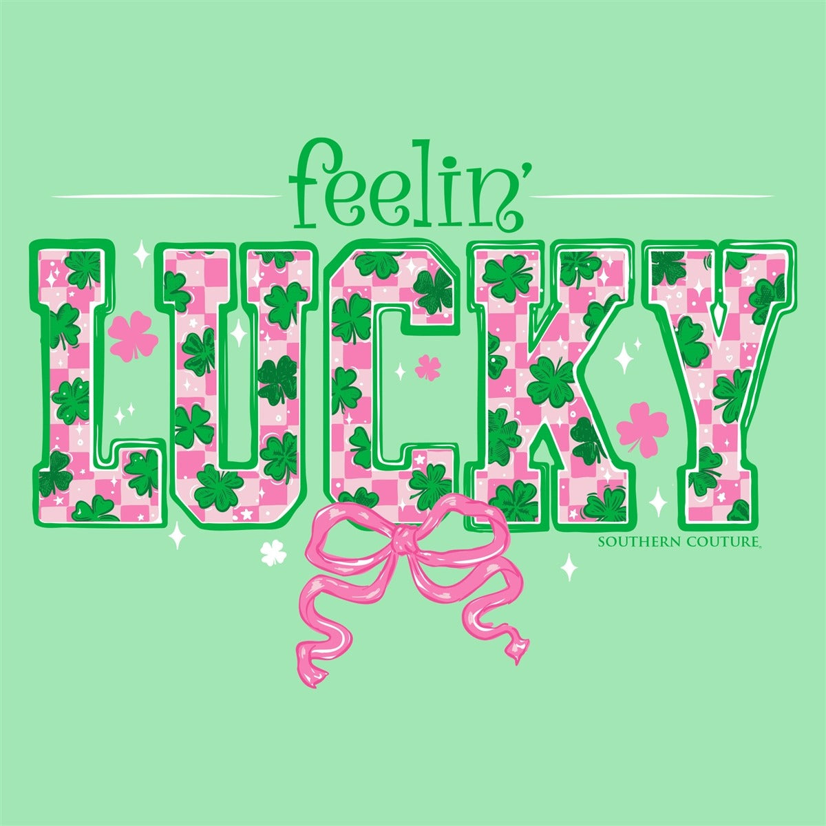 Southern Couture Soft Feelin Lucky Irish T-Shirt