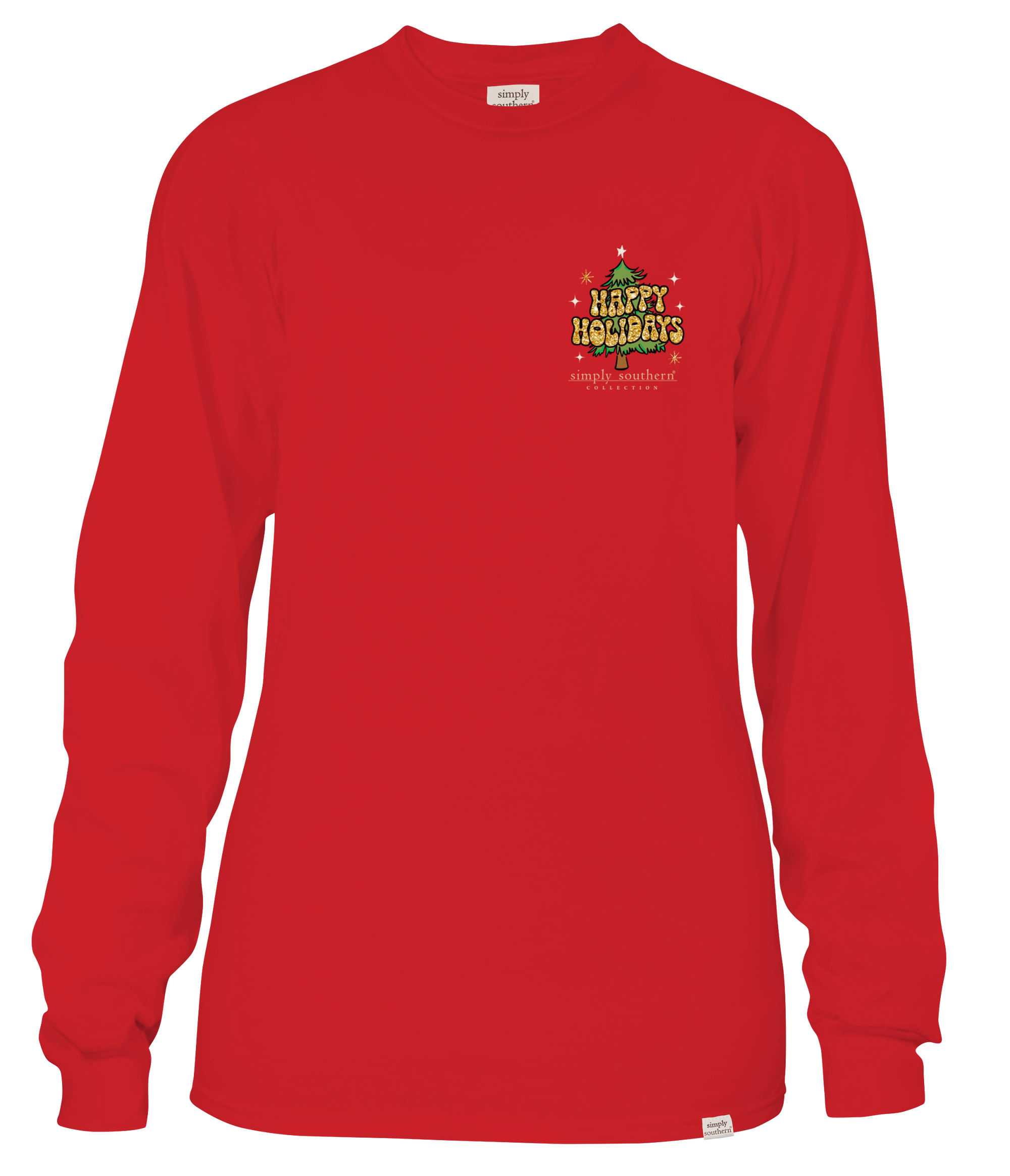 Simply Southern Believe Santa Christmas Long Sleeve T-Shirt