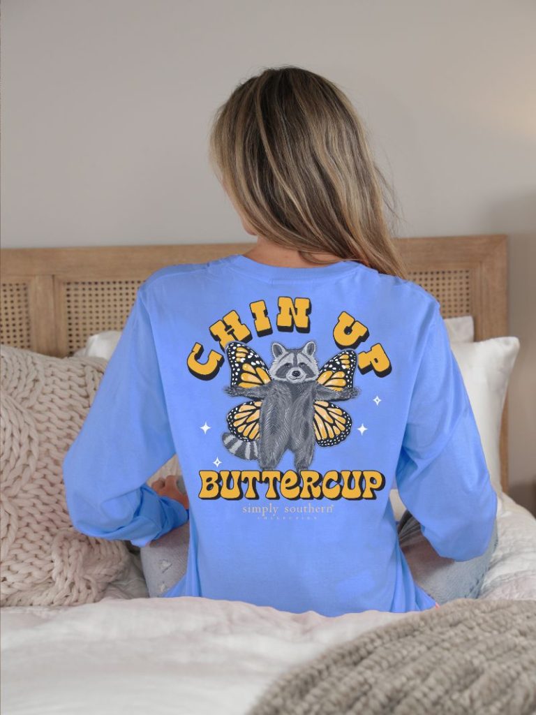 Simply Southern Chin Up Buttercup Long Sleeve T-Shirt