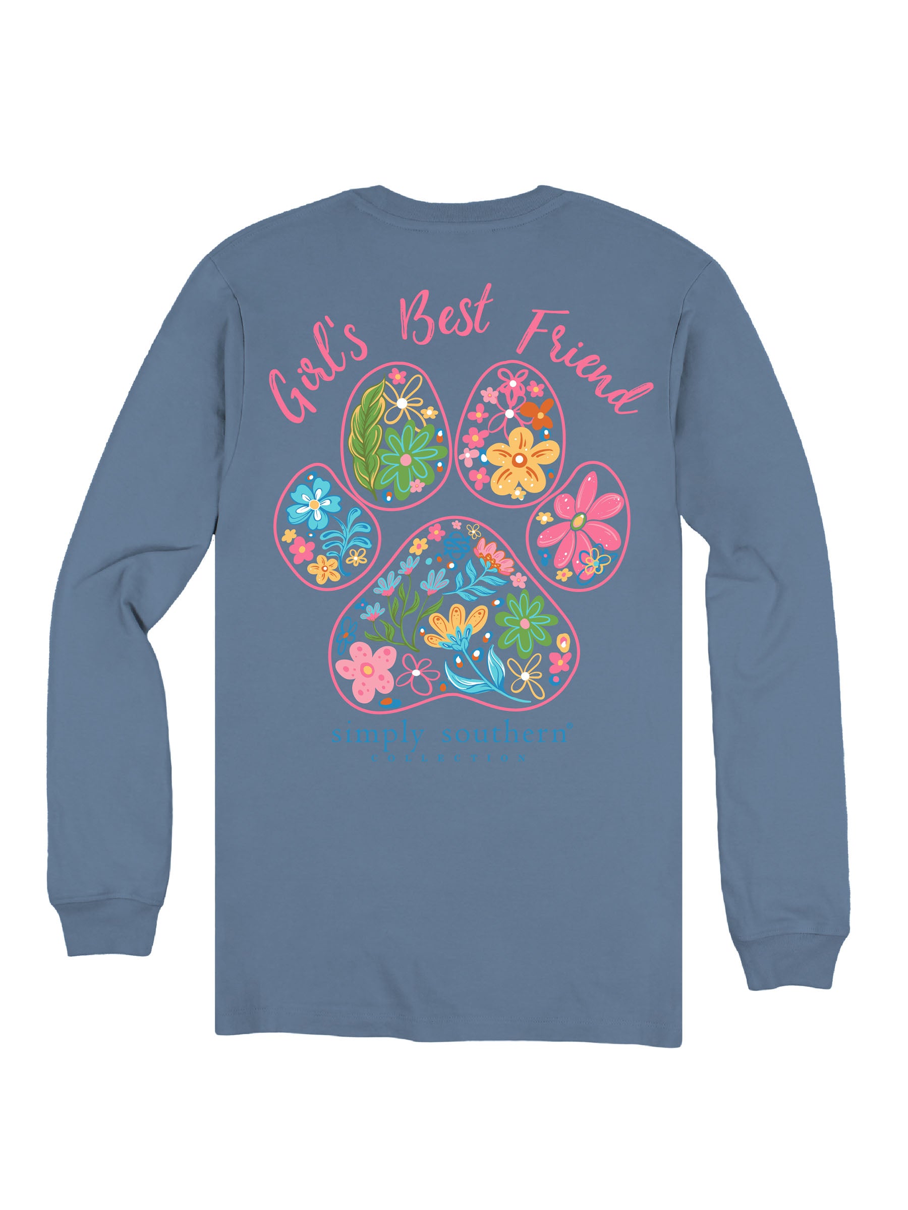 Simply Southern Best Friend Paw Long Sleeve T-Shirt