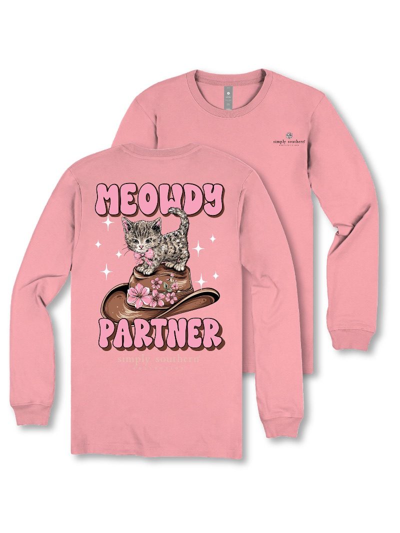 Simply Southern Meowdy Cat Long Sleeve T-Shirt