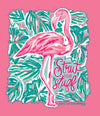 Southernology Flamingo Strut Your Stuff Comfort Colors T-Shirt
