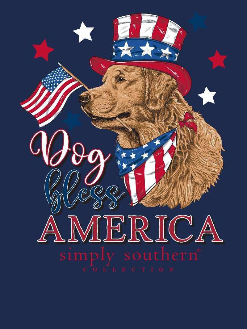 Simply Southern Dog Bless America T-Shirt