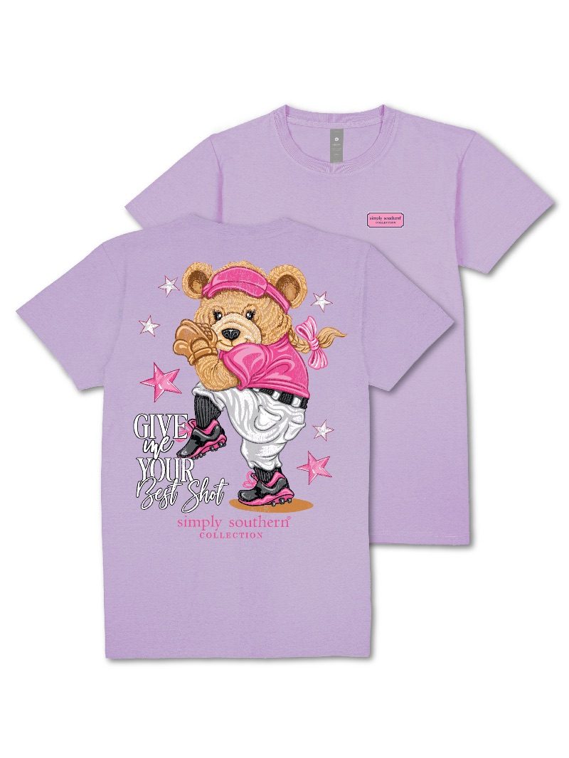 Simply Southern Bear Ball Baseball Softball T-Shirt