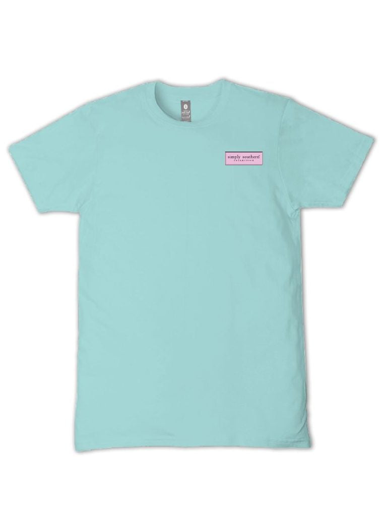 Simply Southern Books &amp; Bows Aqua T-Shirt