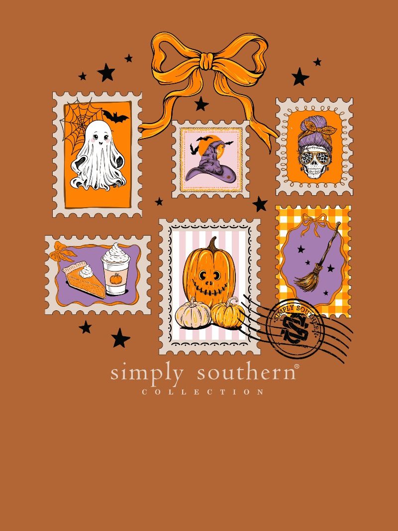 Simply Southern Spooky Stamps Fall T-Shirt