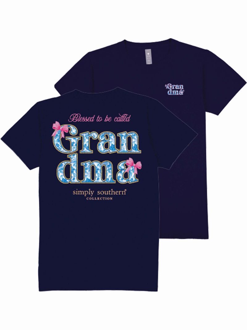 Simply Southern Blessed Grandma Bows T-Shirt