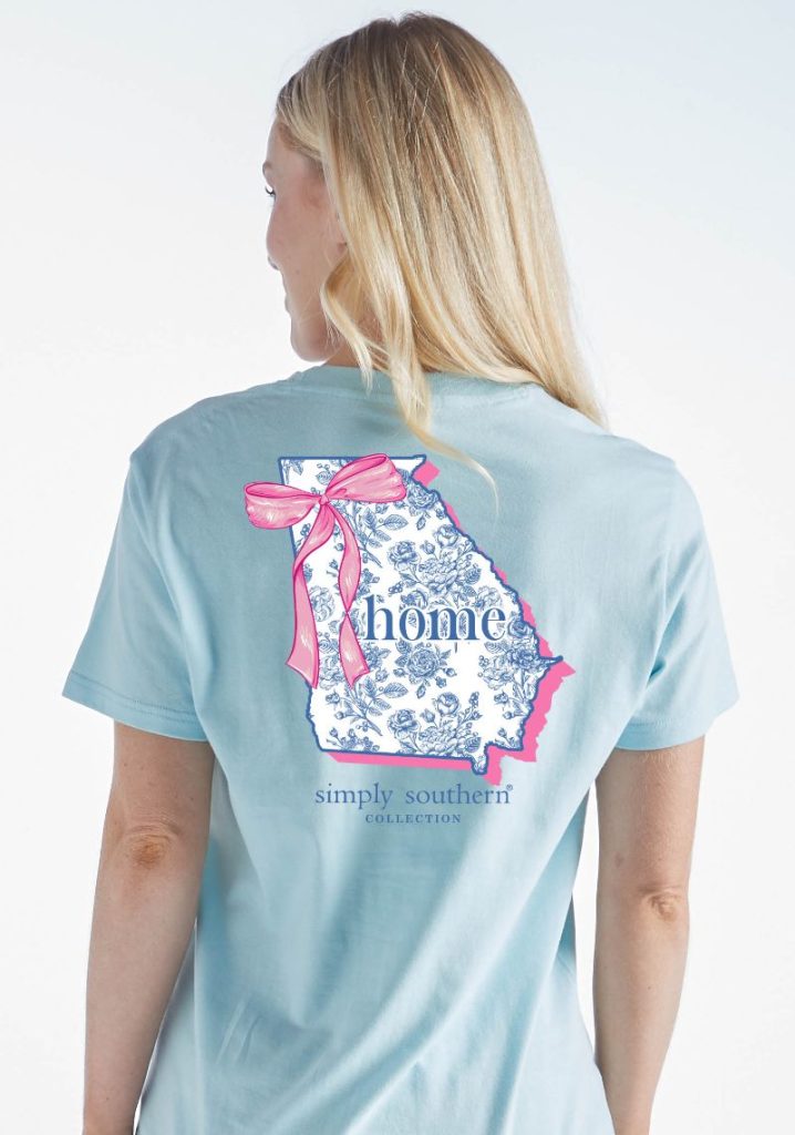 Simply Southern Home Bow Georgia T-Shirt
