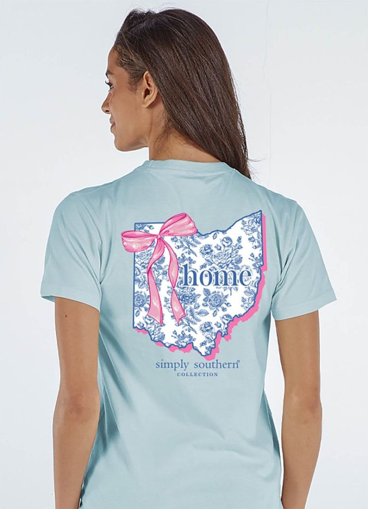 Simply Southern Home Bow Ohio T-Shirt