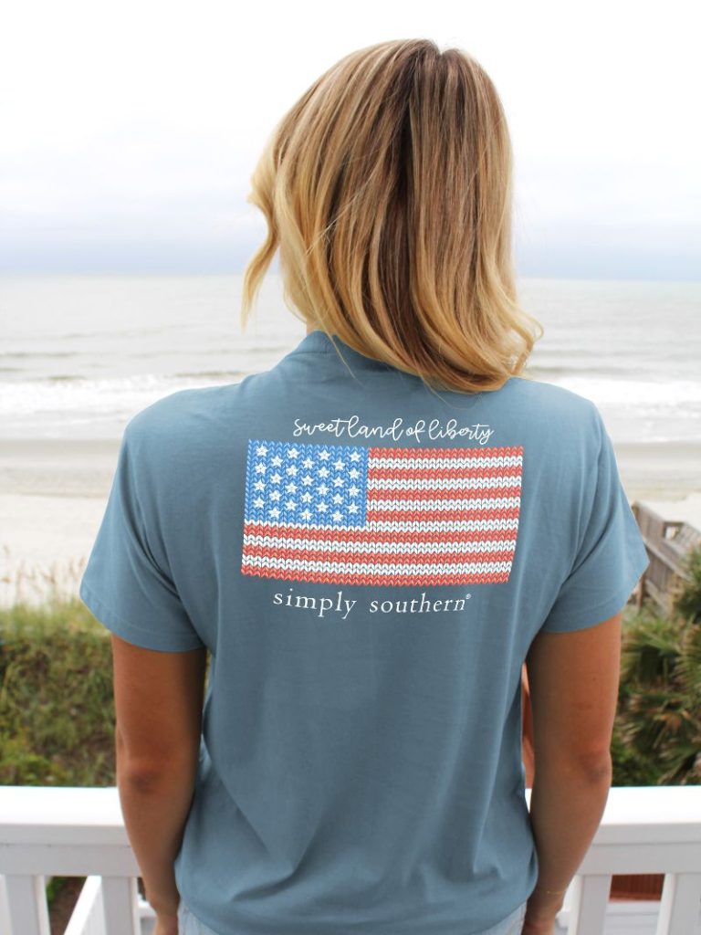 Simply Southern USA Knit Flag T-Shirt