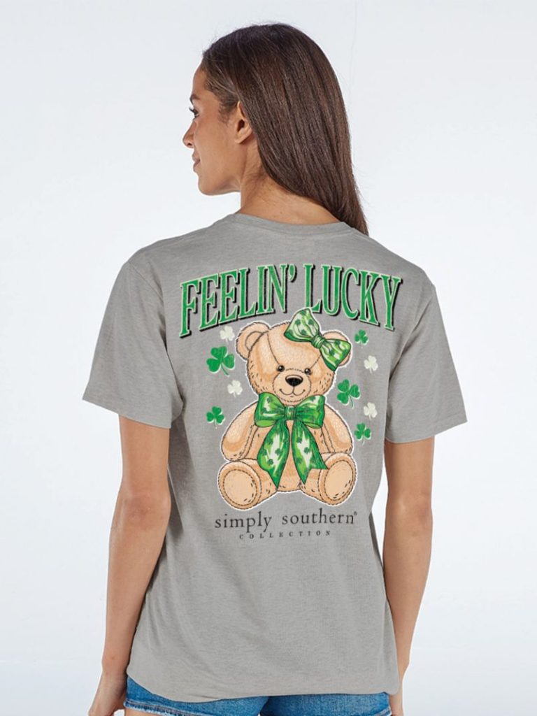 Simply Southern Lucky Teddy Irish T-Shirt