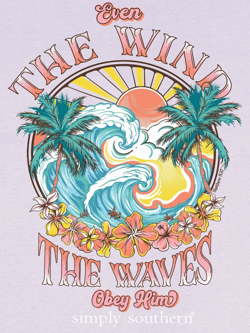 Simply Southern Wind Waves Lilac T-Shirt