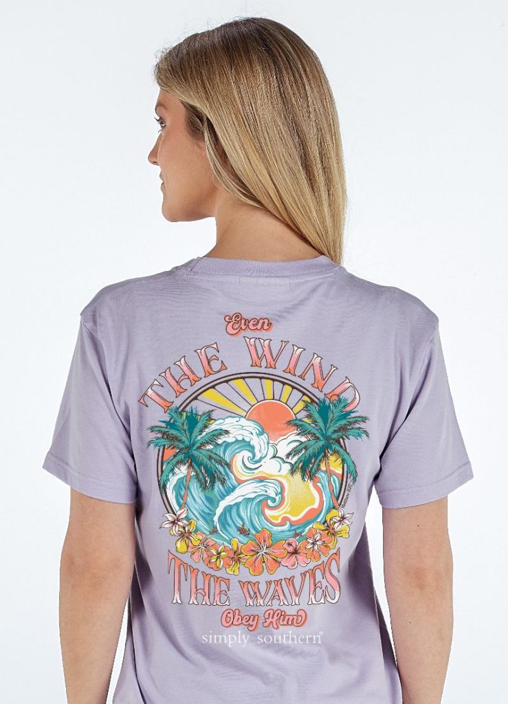 Simply Southern Wind Waves Lilac T-Shirt