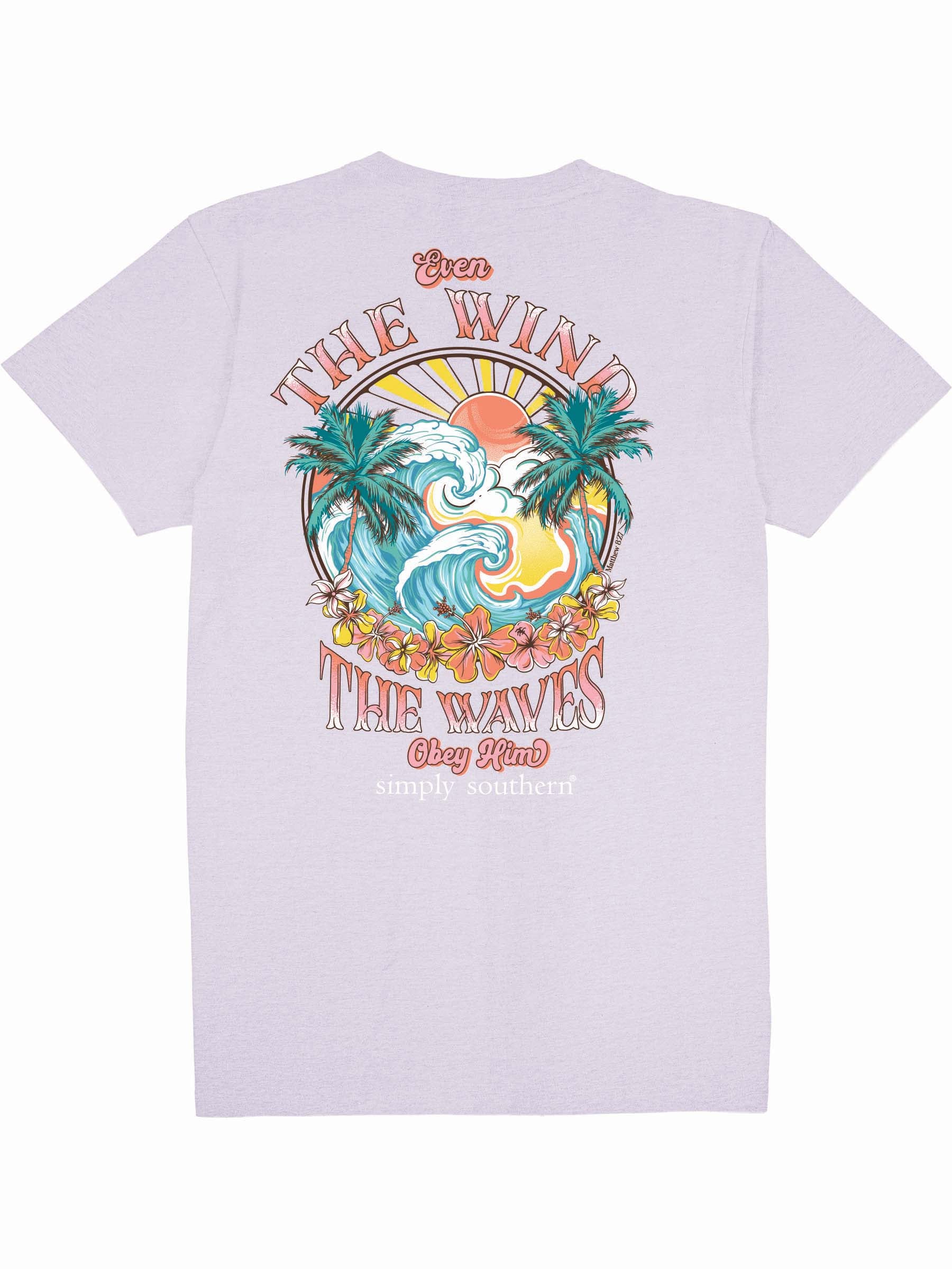 Simply Southern Wind Waves Lilac T-Shirt