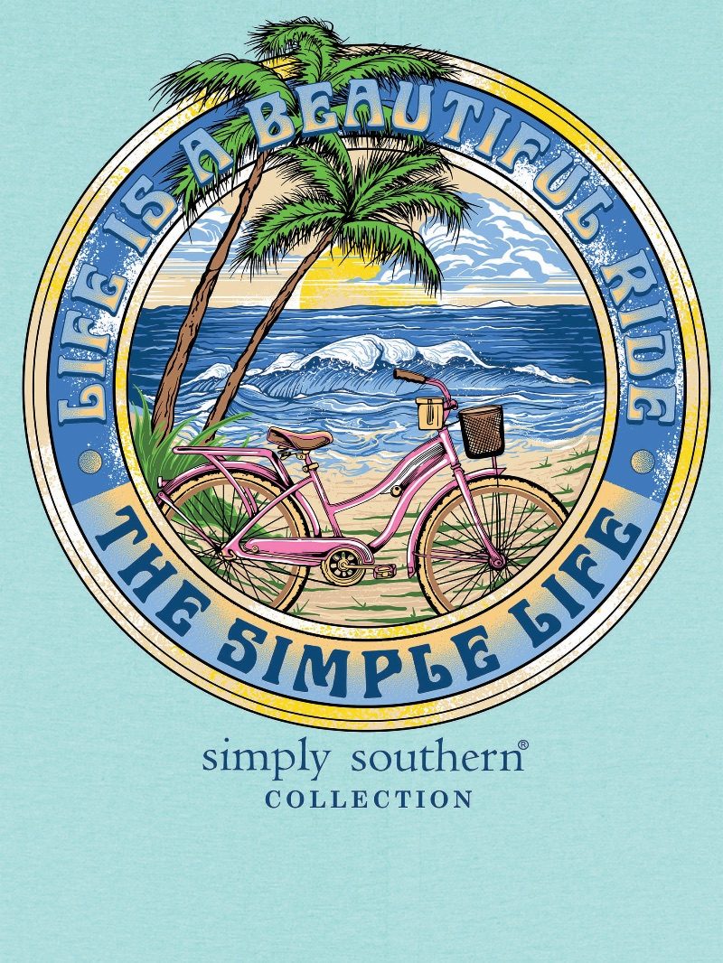 Simply Southern Simple Beach Aqua T-Shirt
