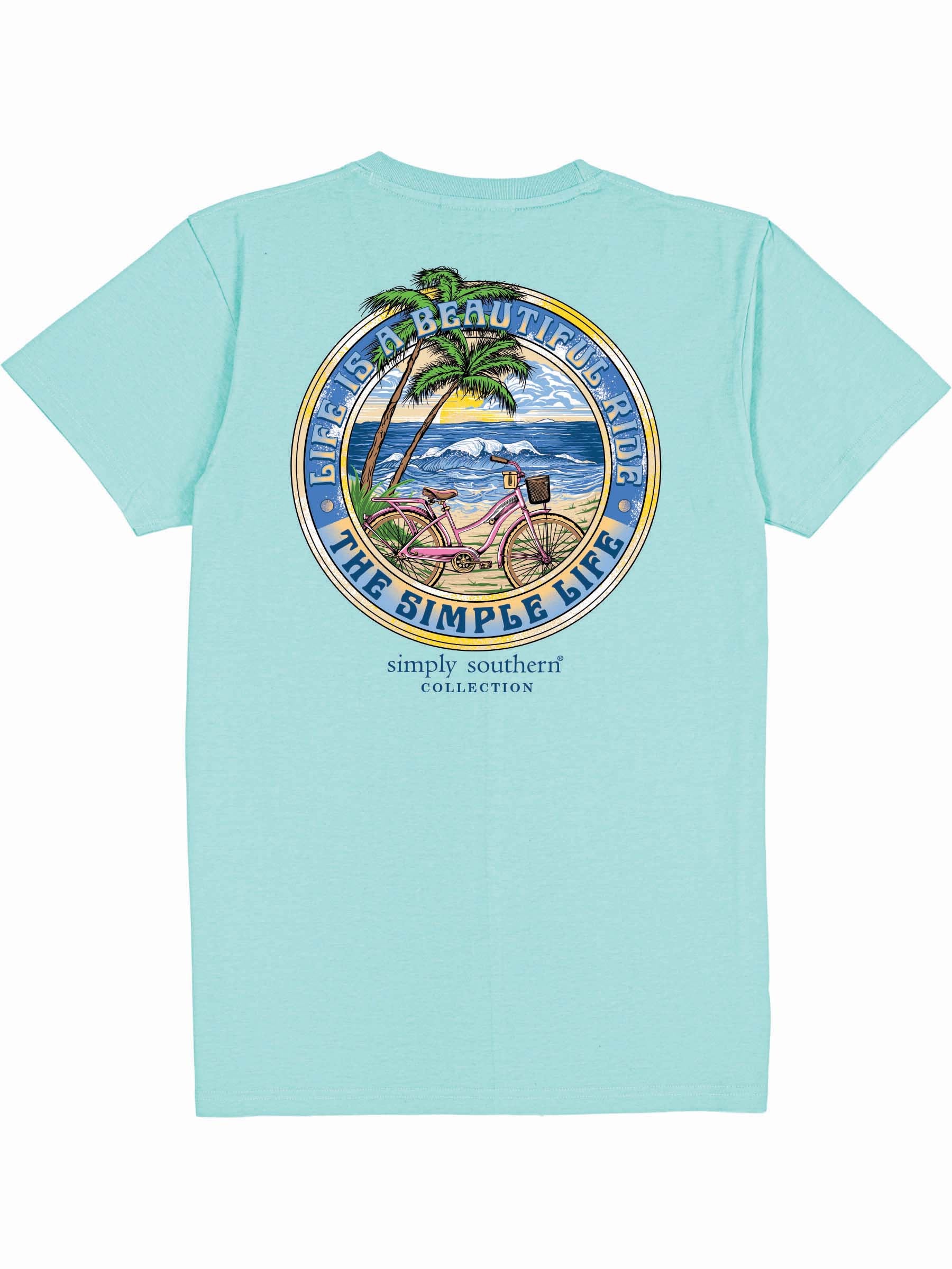 Simply Southern Simple Beach Aqua T-Shirt