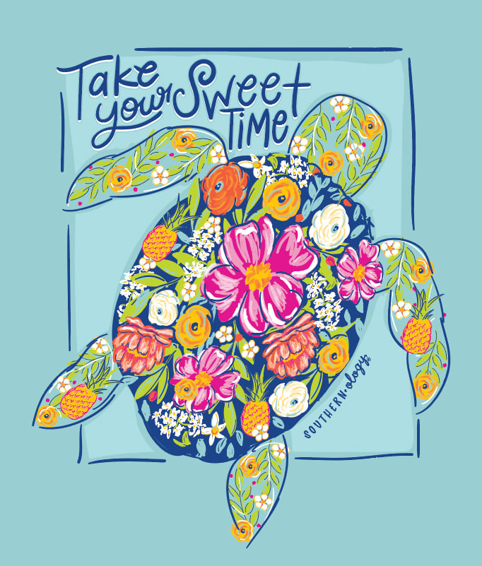 Southernology Sweet Time Turtle Comfort Colors T-Shirt