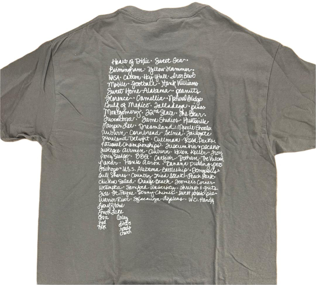 Sassy Frass Alabama Words State Bright Girlie T Shirt