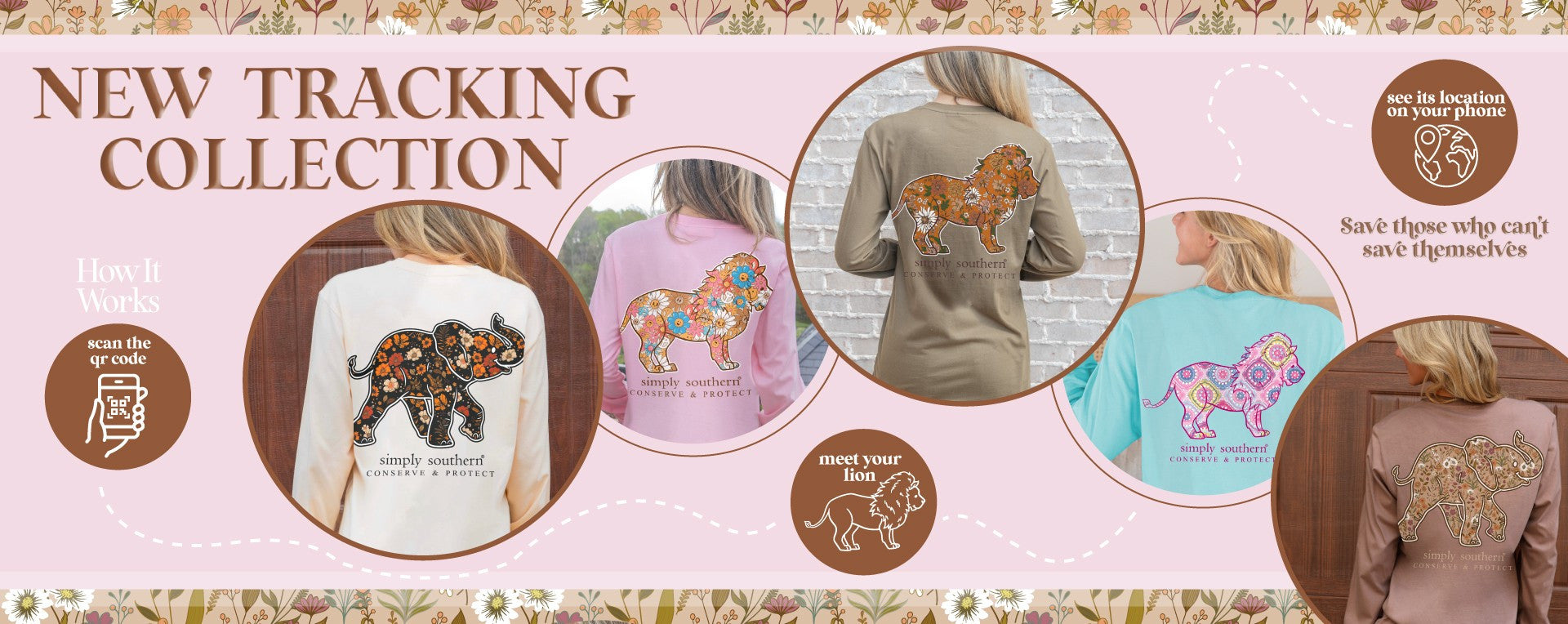 Simply Southern Lion Tracker Strong Peach T-Shirt