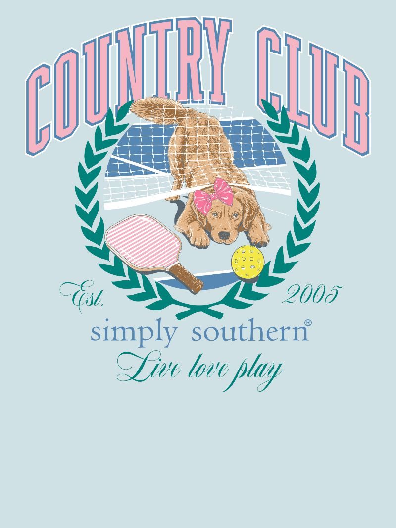 Simply Southern Country Club Dog T-Shirt