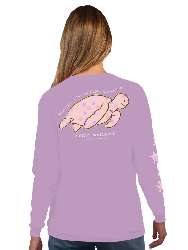 Simply Southern Turtle Tracker Happy Long Sleeve T-Shirt