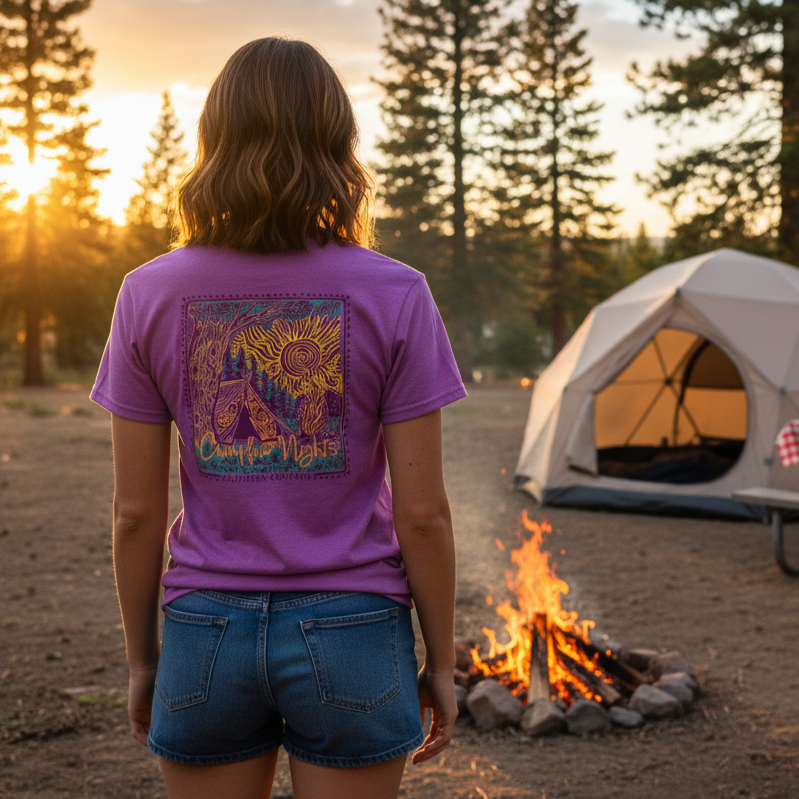 Southern Couture Classic Campfire Nights T-Shirt