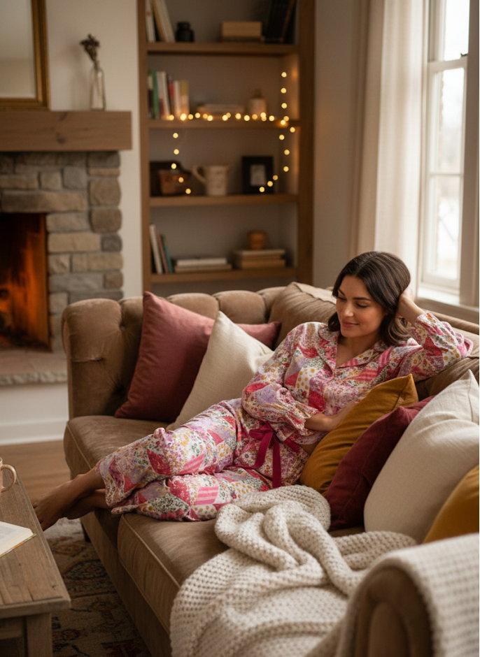 Simply Southern WTM PJ Pants &amp; Long Sleeve T-Shirt Set