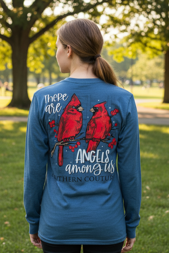 Southern Couture Classic Angels Among Us Long Sleeve T-Shirt