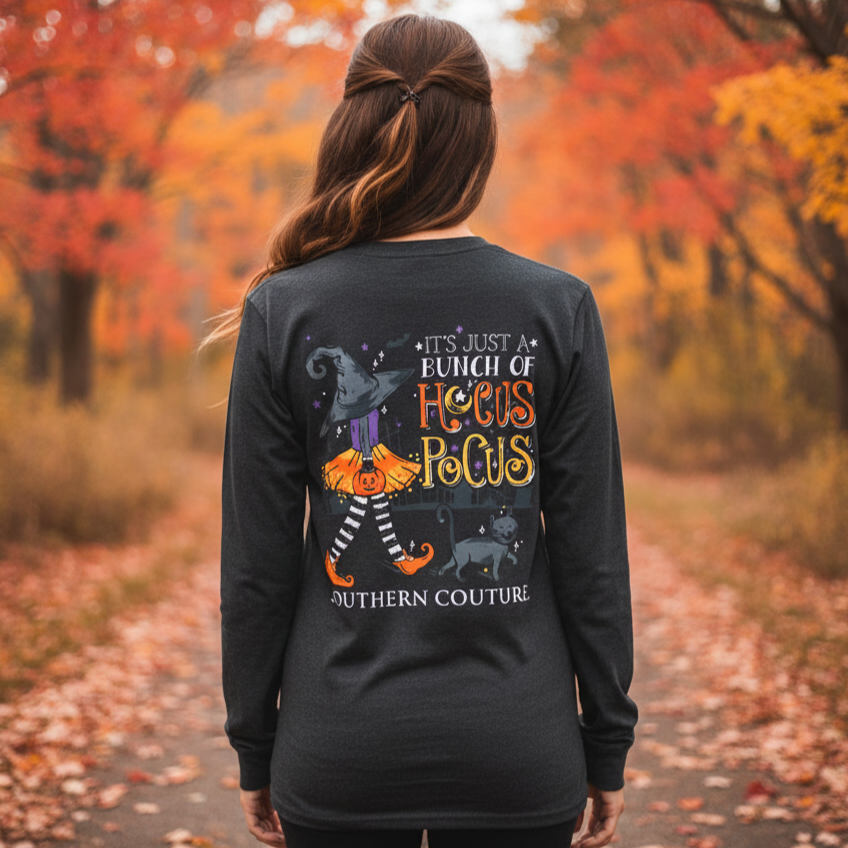 SALE Southern Couture Classic Hocus Pocus Fall Long Sleeve T-Shirt