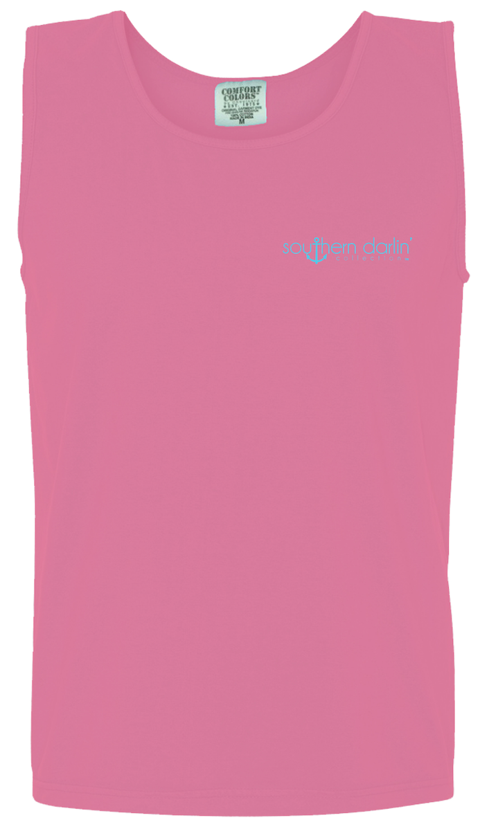 Southern Darlin Bless Your Sweet Little Heart Comfort Colors Bright Girlie T-Shirt Tank Top - SimplyCuteTees