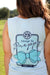 Southern Darlin Always Be Preppy Bow Comfort Colors Bright Girlie T-Shirt Tank Top - SimplyCuteTees