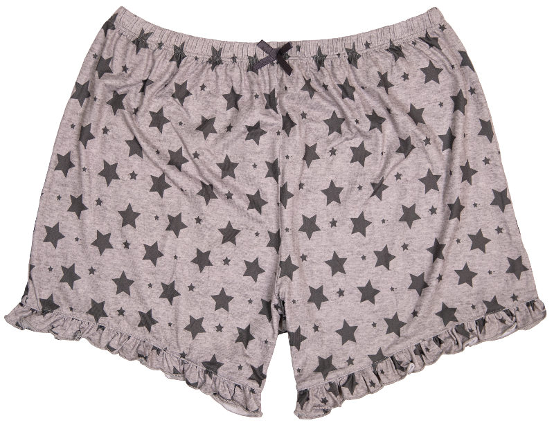 Simply Southern Preppy Stars Ruffle Lounge Shorts