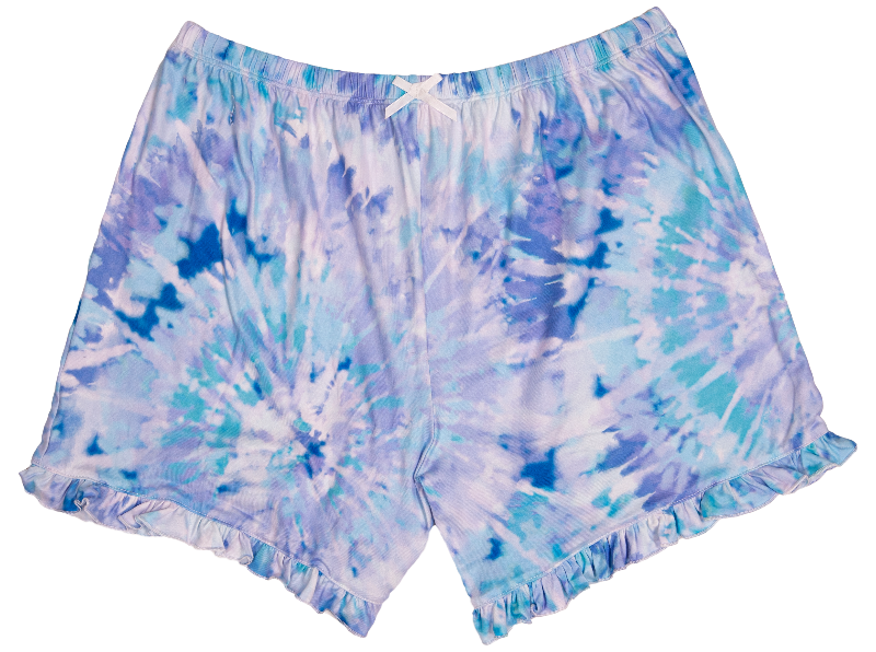 Simply Southern Preppy Swirl Ruffle Lounge Shorts