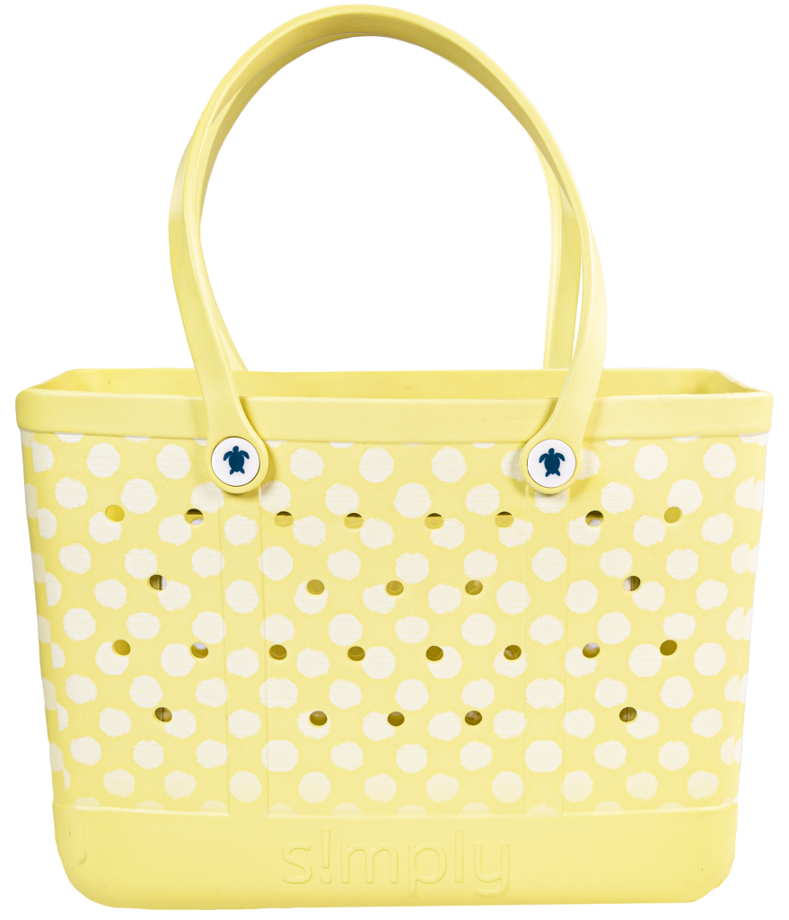 Simply Southern Dots Beach Waterproof Washable Large Tote Bag