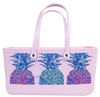 Simply Southern Pineapple Beach Waterproof Washable Utility Tote Bag