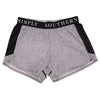 Simply Southern Preppy Heather Grey Cheer Shorts