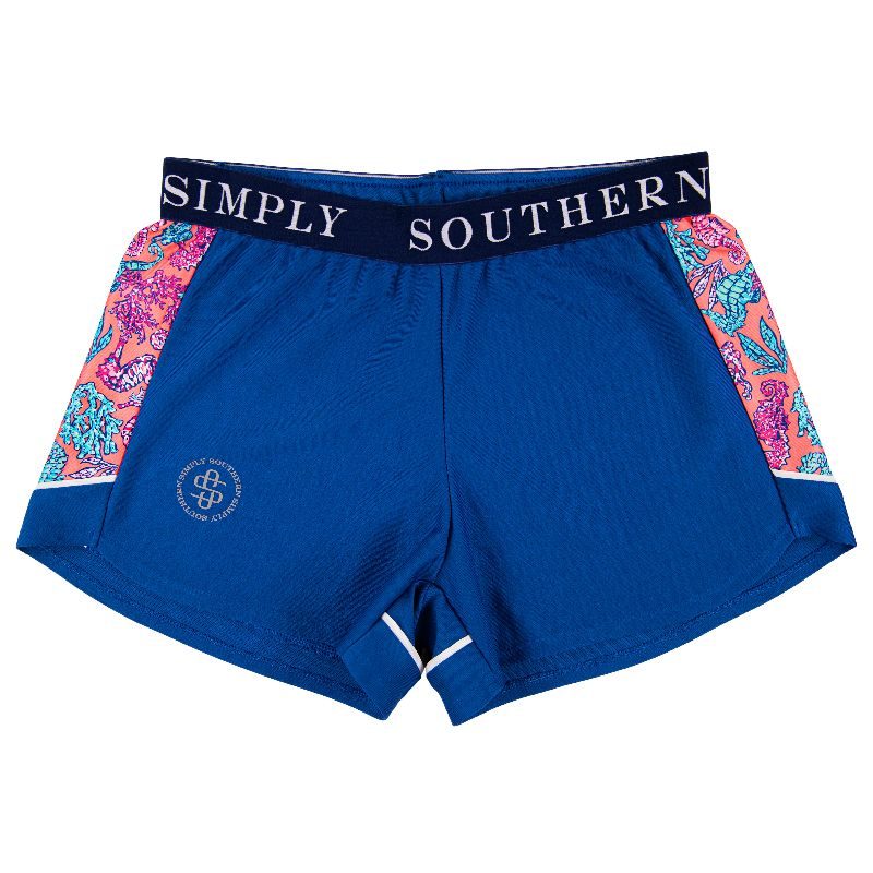 Simply Southern Preppy Royal Cheer Shorts
