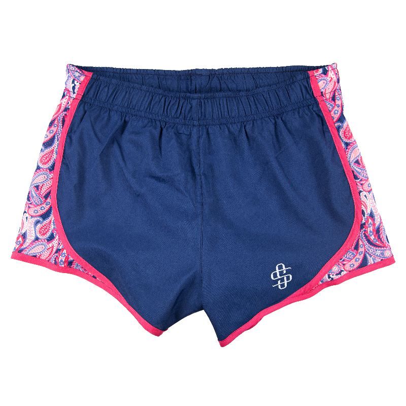 Simply Southern Preppy Blue Running Shorts