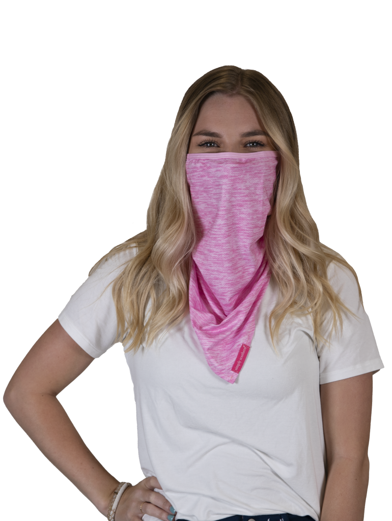 Simply Southern Preppy Pink Protective Mask Cover