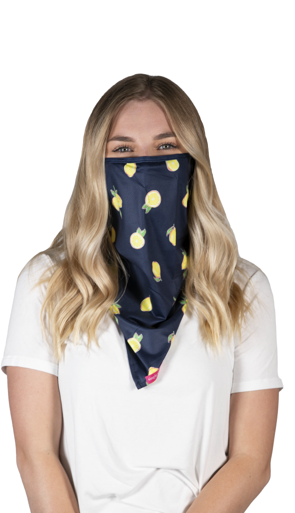 Simply Southern Preppy Lemons Protective Mask Cover