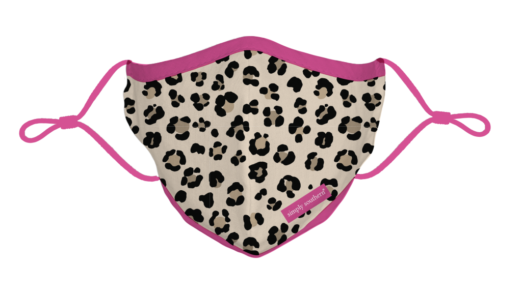 Simply Southern Preppy Light Leopard Protective Mask