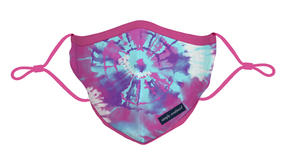 Simply Southern Preppy Tie Dye Protective Mask