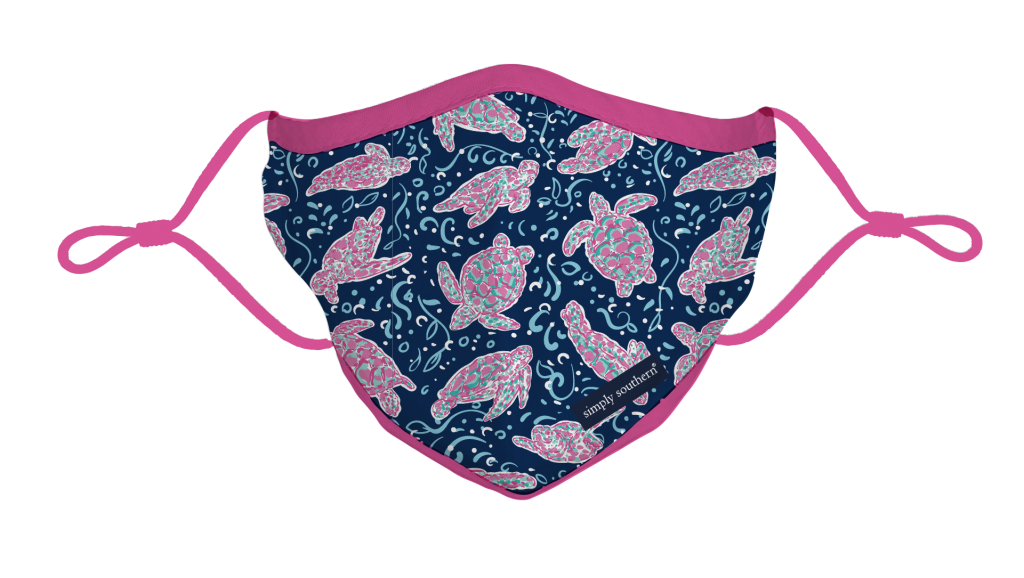 Simply Southern Preppy Turtle Swirl Protective Mask