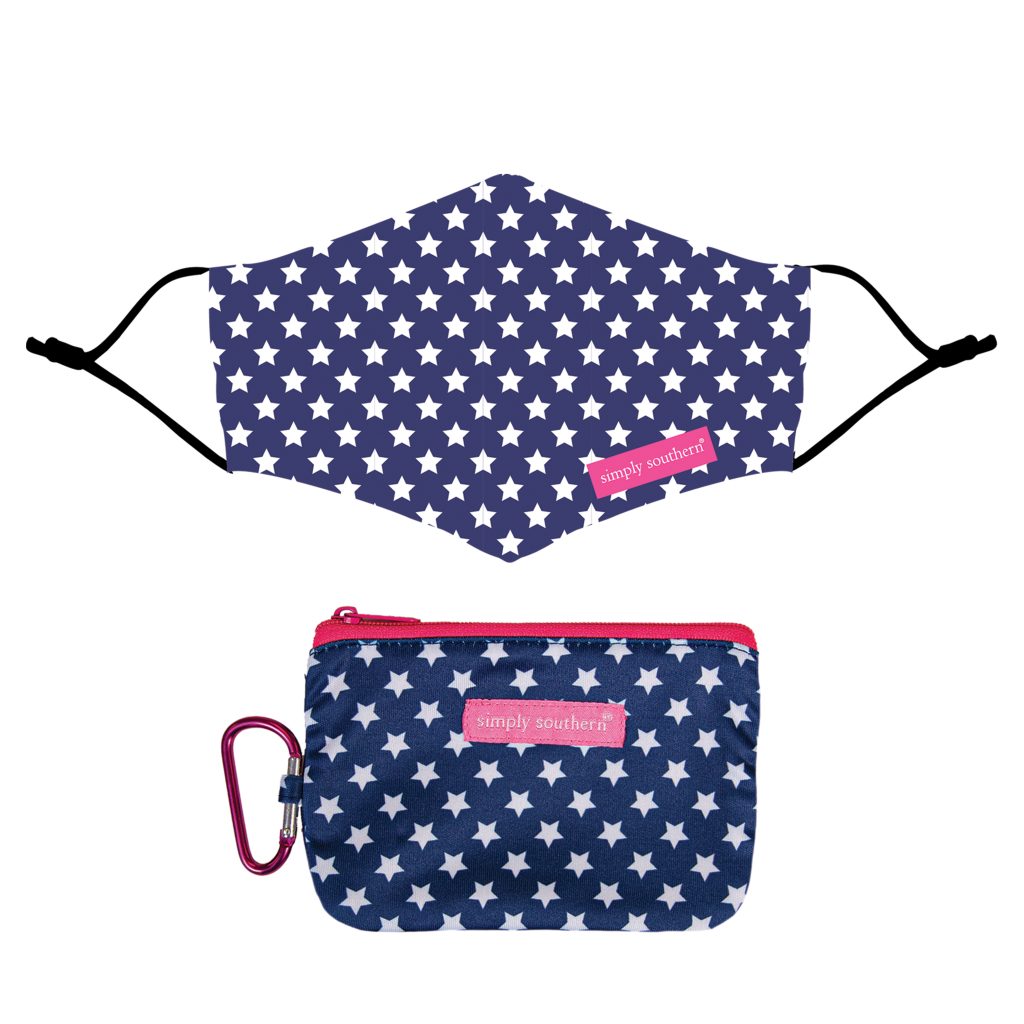 Simply Southern Stars Protective Mask With Pouch