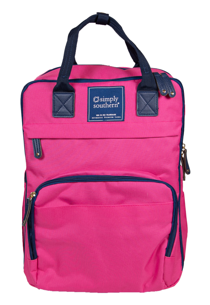 Simply Southern Preppy Classic Pink Backpack Bookbag