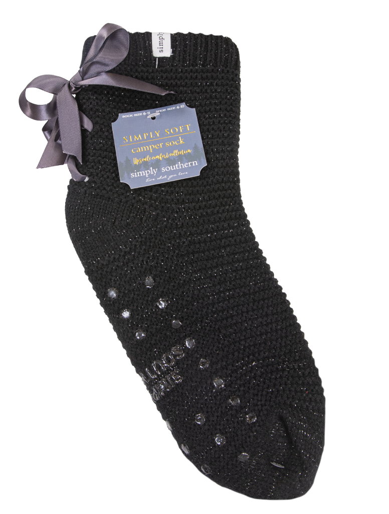 Simply Southern Preppy Super Soft Bow Camper Socks