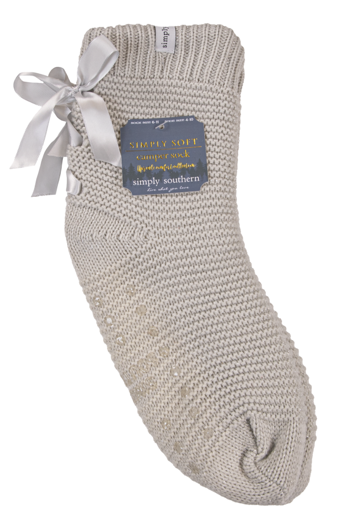 Simply Southern Preppy Super Soft Bow Camper Socks
